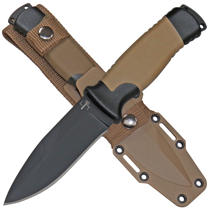 Böker Plus, Outdoormesser, "Desertman", Fahrtenmesser, Kunststoffscheide